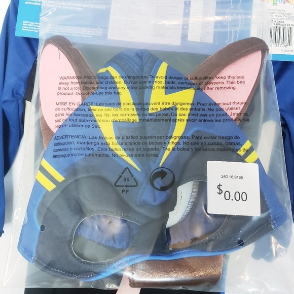 NWT Paw Patrol Chase Kids Halloween Costume 2T - Picture 6 of 8